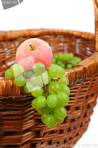 Image of apples and grapes