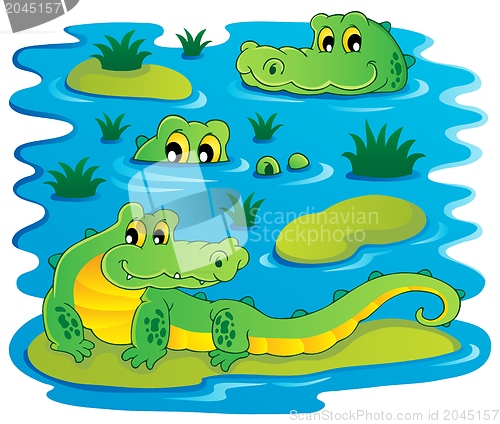 Image of Image with crocodile theme 1