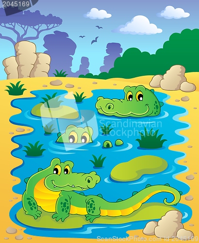 Image of Image with crocodile theme 2