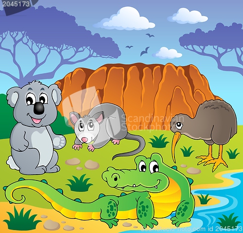 Image of Australian animals theme 3