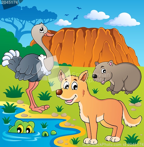 Image of Australian animals theme 5