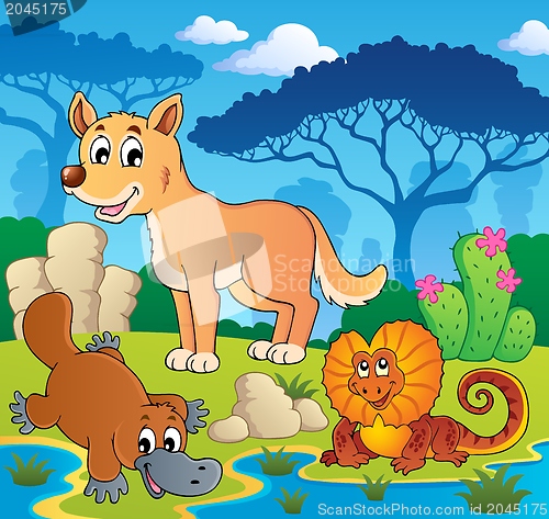 Image of Australian animals theme 2