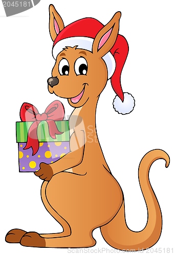 Image of Christmas kangaroo theme image 1