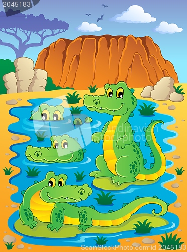Image of Image with crocodile theme 4