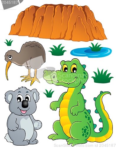 Image of Australian wildlife fauna set 3