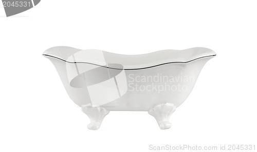 Image of Luxury vintage bathtub isolated on white