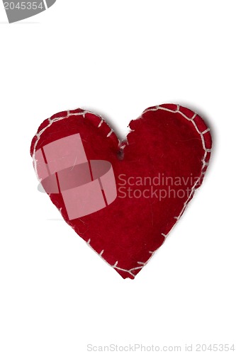 Image of Red Heart Christmas Decoration