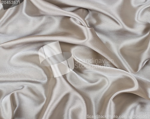 Image of white satin fabric as a background