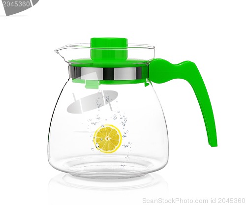 Image of Jar of water with lemon