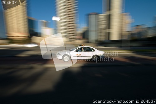 Image of taxi in sydney