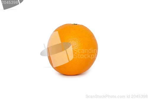 Image of Ripe orange isolated on white background