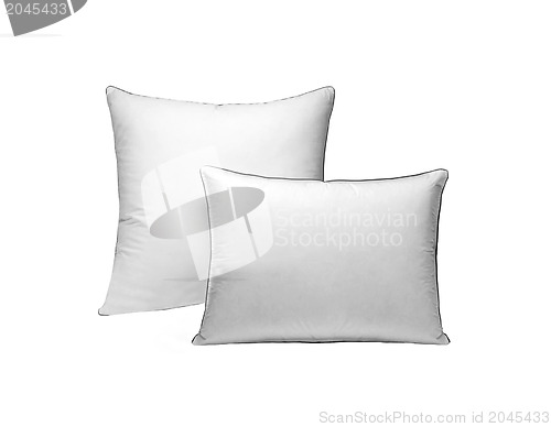 Image of pillows isolated on white