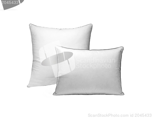 Image of pillows isolated on white