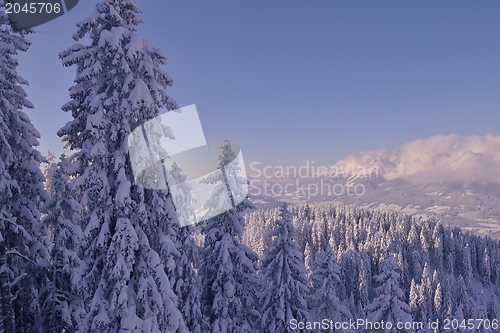 Image of mountain winter landscape