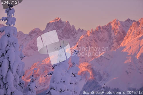 Image of mountain winter landscape