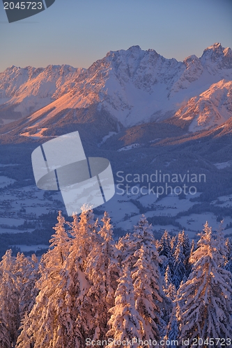 Image of mountain winter landscape