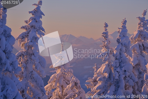 Image of mountain winter landscape