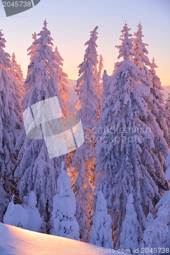 Image of mountain winter landscape