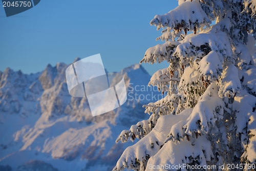 Image of mountain winter landscape
