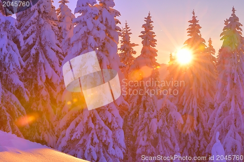 Image of mountain winter landscape