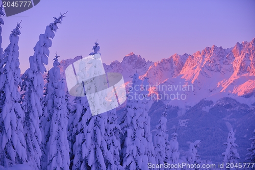 Image of mountain winter landscape