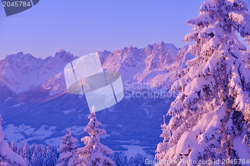 Image of mountain winter landscape