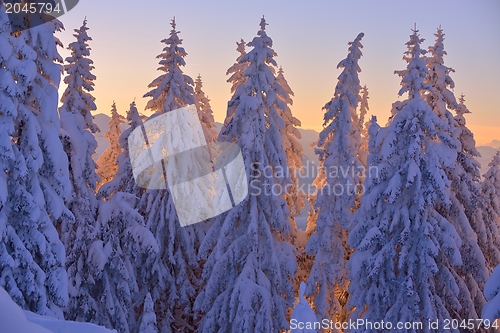 Image of mountain winter landscape