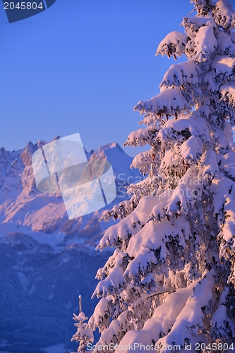 Image of mountain winter landscape