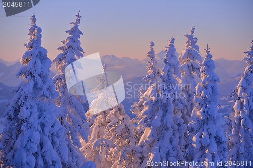 Image of mountain winter landscape