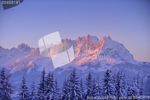 Image of mountain winter landscape