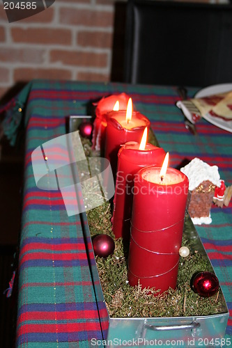 Image of Candles in red