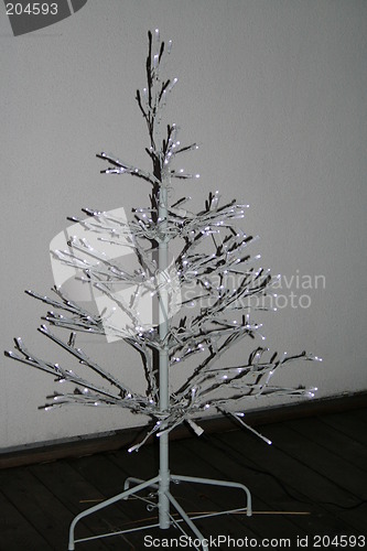 Image of White Christmas tree