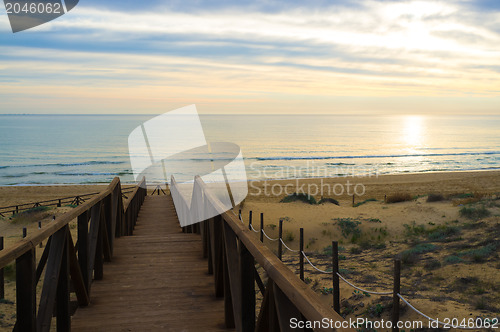 Image of Sunrise on Guardamar beach