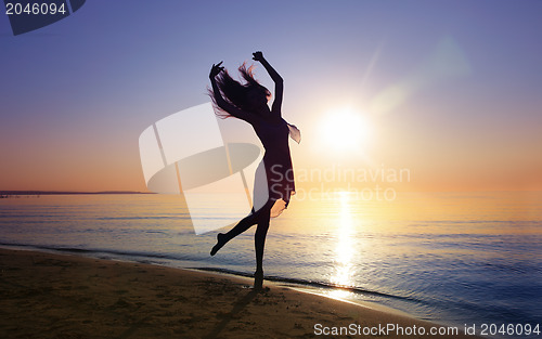 Image of Dance in sunset