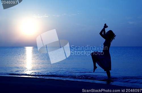 Image of Happy at paradise beach