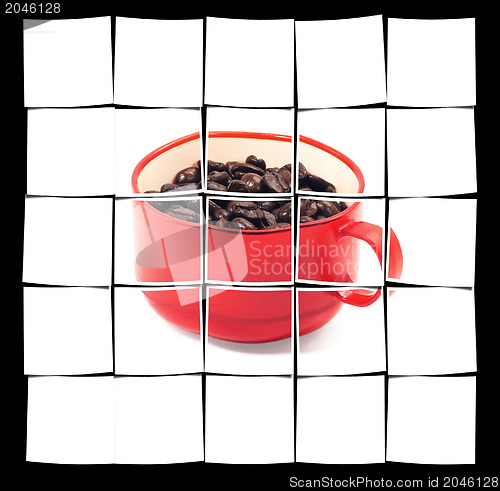 Image of red cup of coffee