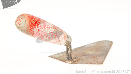 Image of Used trowel, isolated