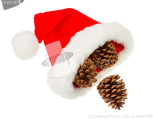 Image of Simple santa hat isolated