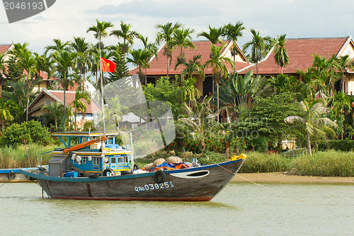 Image of Typical Vietnamese fishing boat 