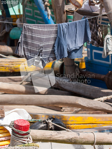 Image of Clothes drying on a washing line