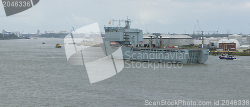 Image of British Navy ship