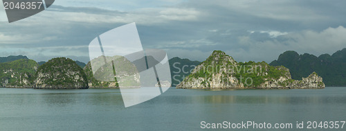 Image of Limestone rocks in Halong Bay, Vietnam