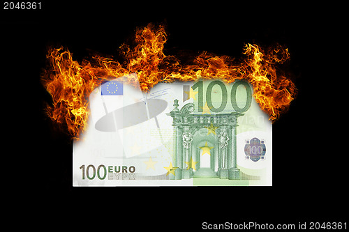 Image of Burning money