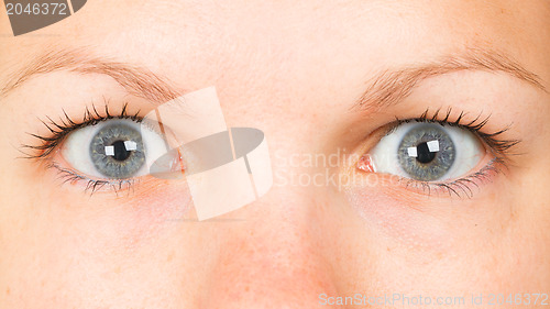 Image of Women eye, close-up, blue