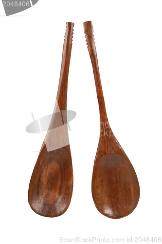 Image of Wooden spoons isolated