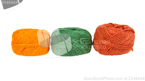 Image of Knitting yarn isolated on a white background