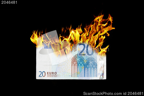 Image of Burning money
