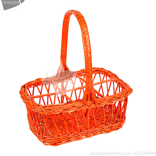 Image of Red basket for bottles