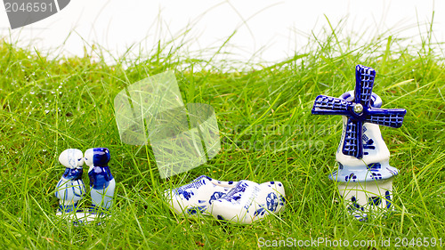 Image of Typical dutch delft blue ceramic