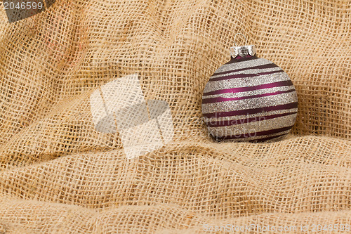 Image of Purple Christmas ball isolated